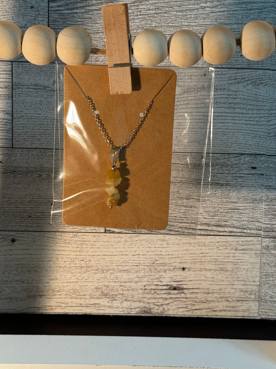 Yellow Stone Necklace