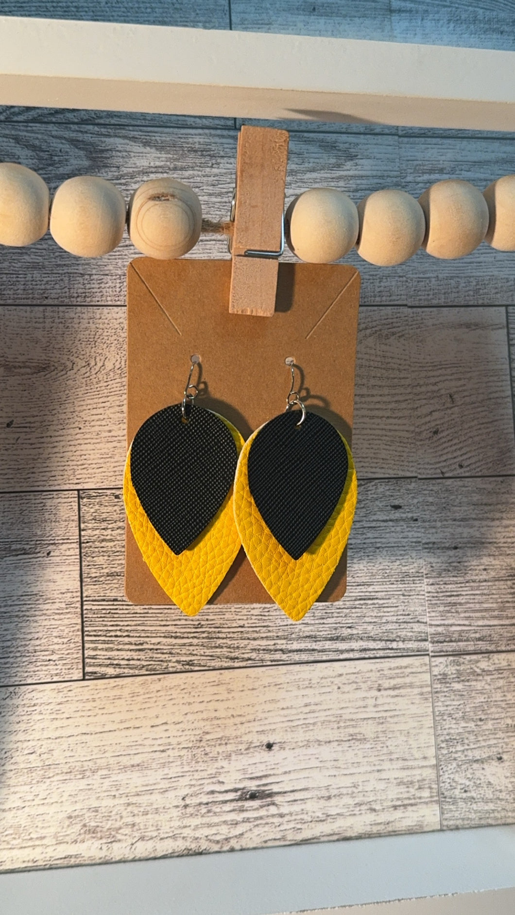 Black and Yellow Earrings