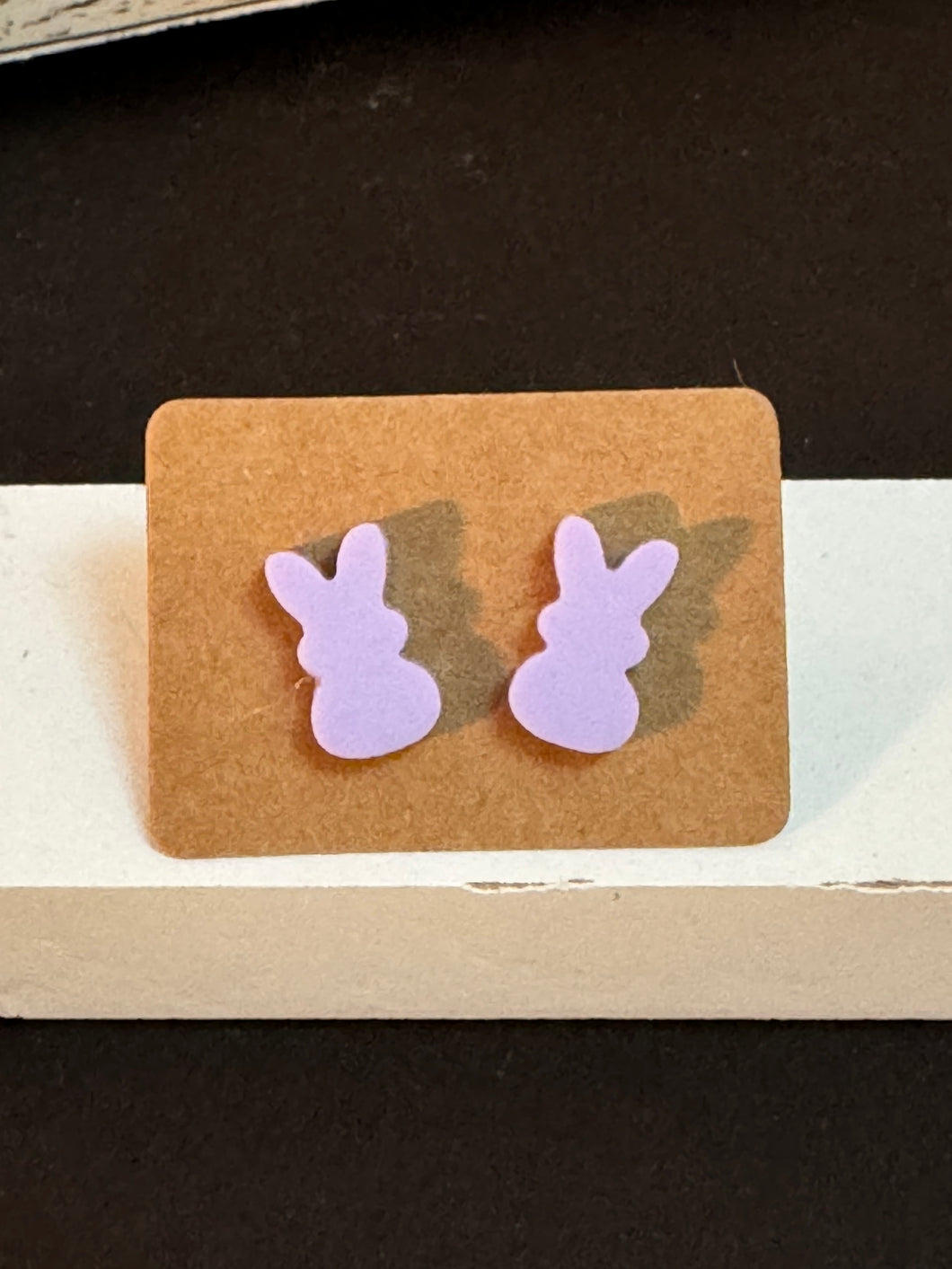 Purple Bunny Studs