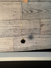 Load image into Gallery viewer, Black Paw print Gold Necklace
