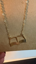 Load image into Gallery viewer, Book Lover Necklace GOLD
