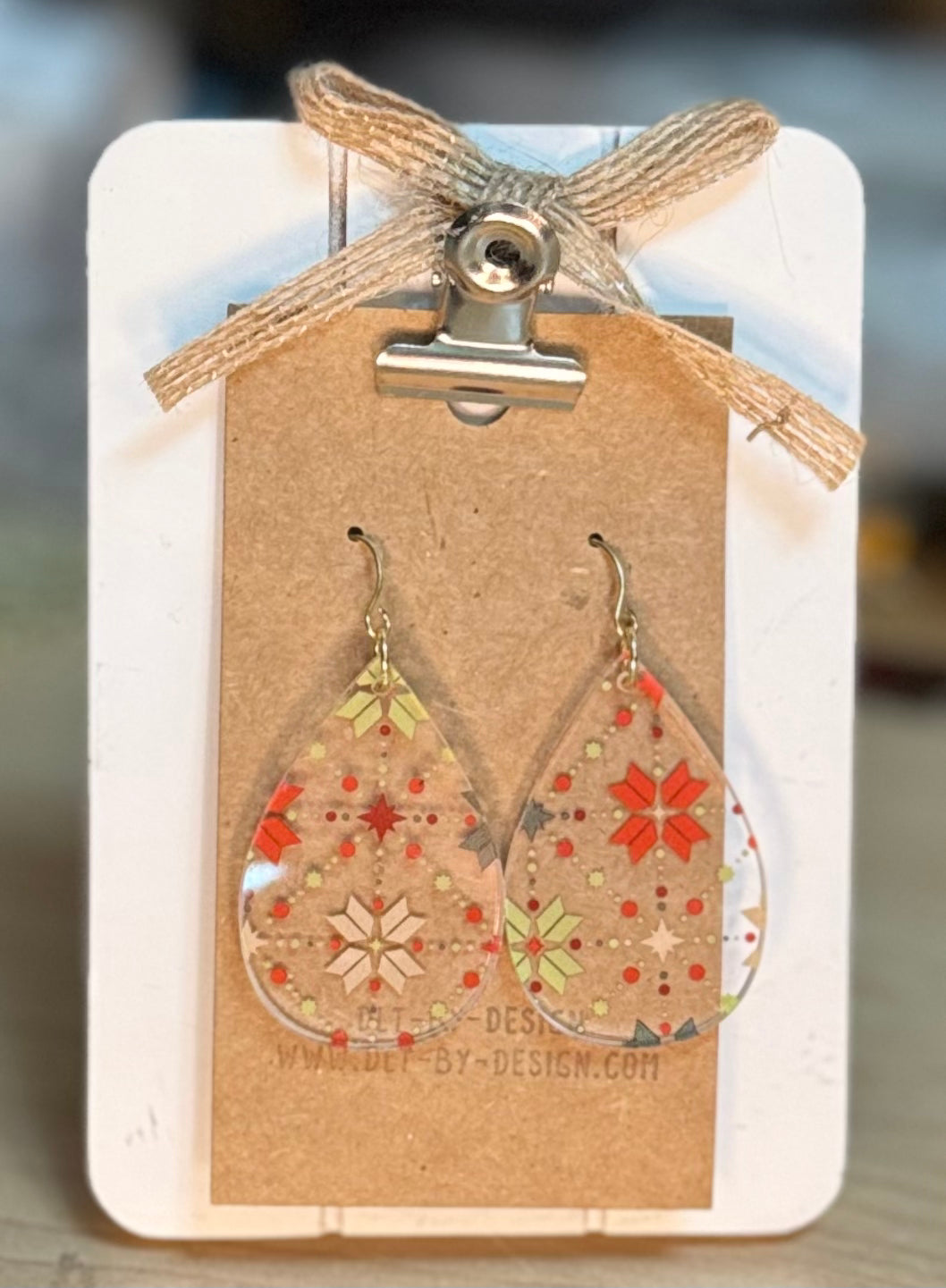 Argyle Snowflake Earrings