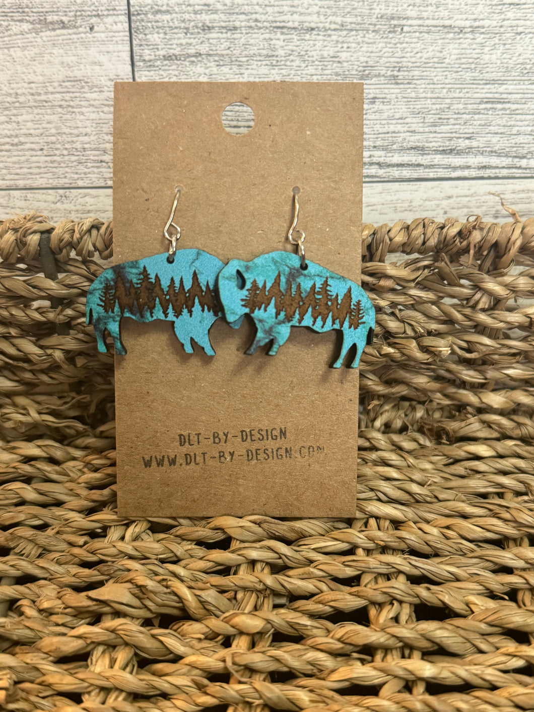 Buffalo Print Earrings