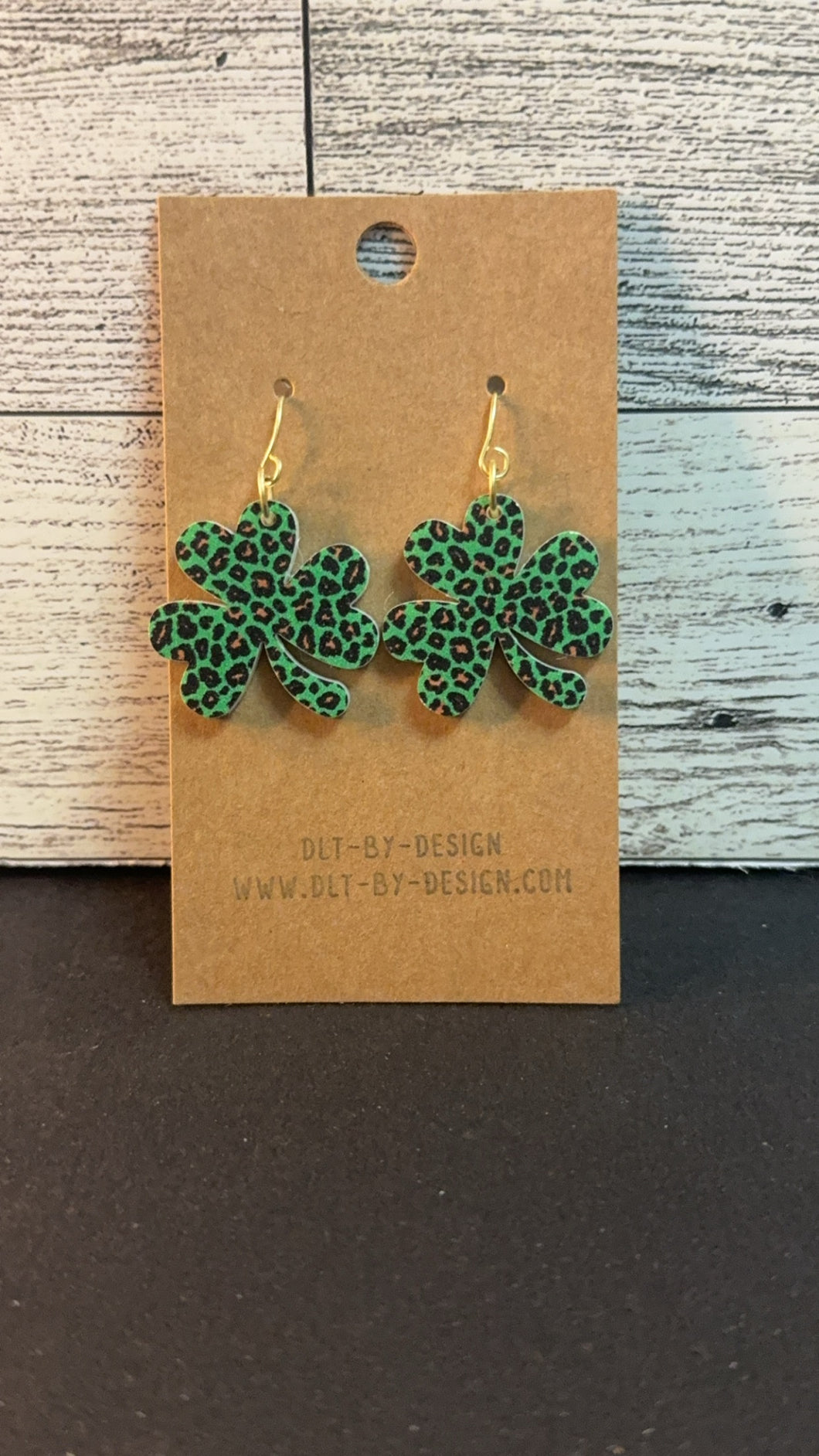 Clover Animal Print Earrings