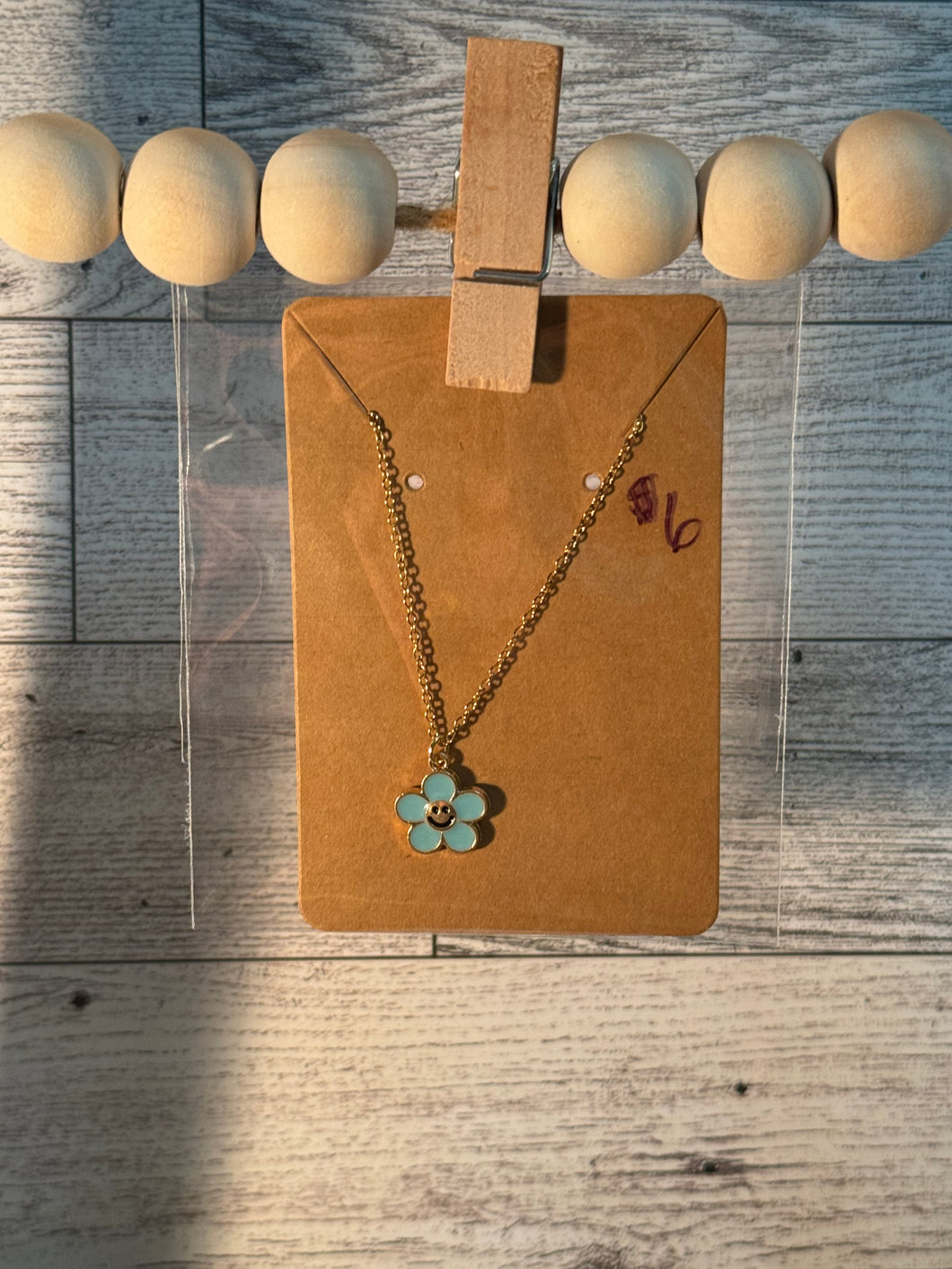 Blue Flower Necklace