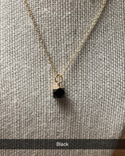Load image into Gallery viewer, Black Stone Necklace *
