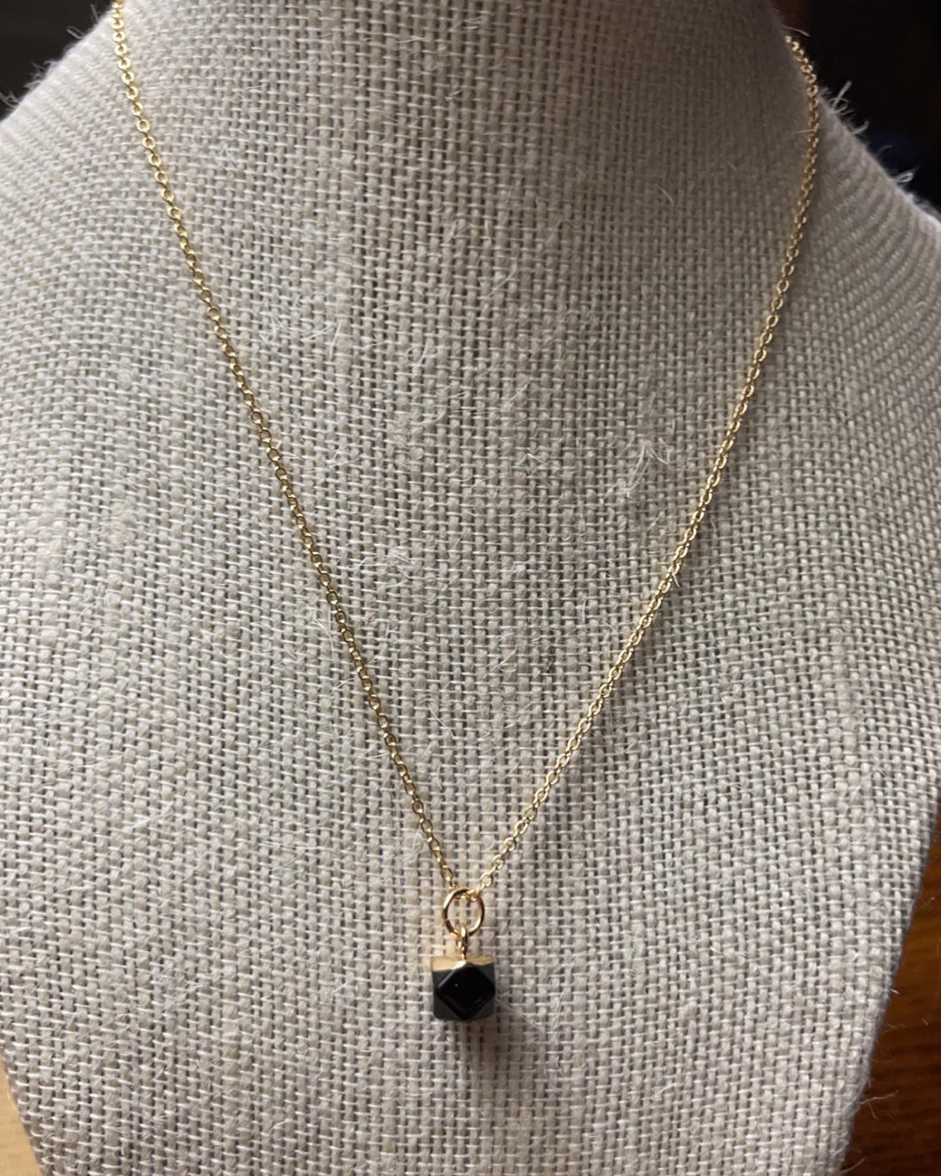 Black Stone Necklace *