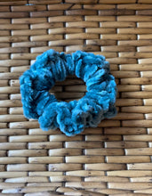 Load image into Gallery viewer, Velvet Frosted Pine Scrunchie*
