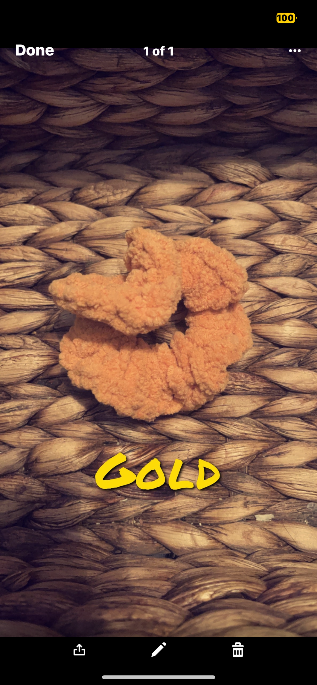Gold Scrunchie*