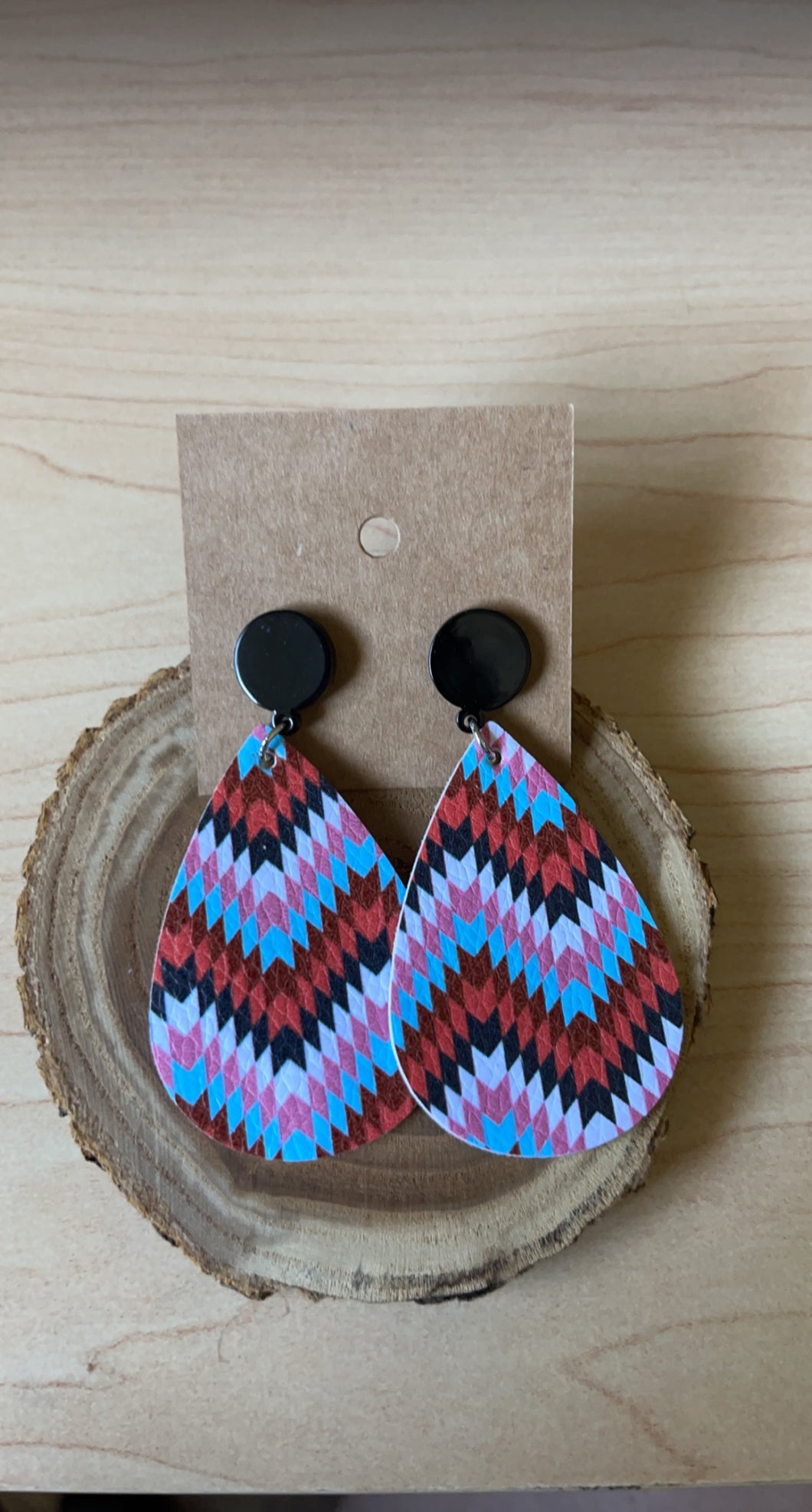 Chevron Print Earrings