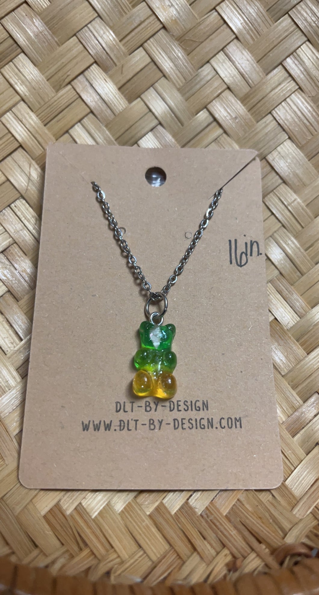 Green/Yellow Gummy Necklace *