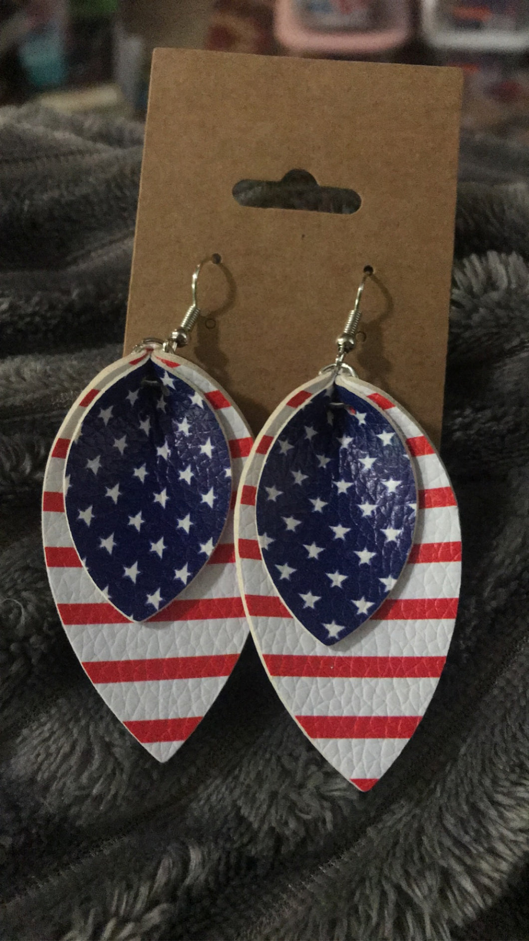 Stars and Stripes Layered Earrings