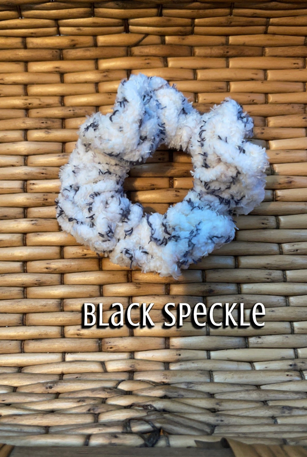 Black Speckle Scrunchie*