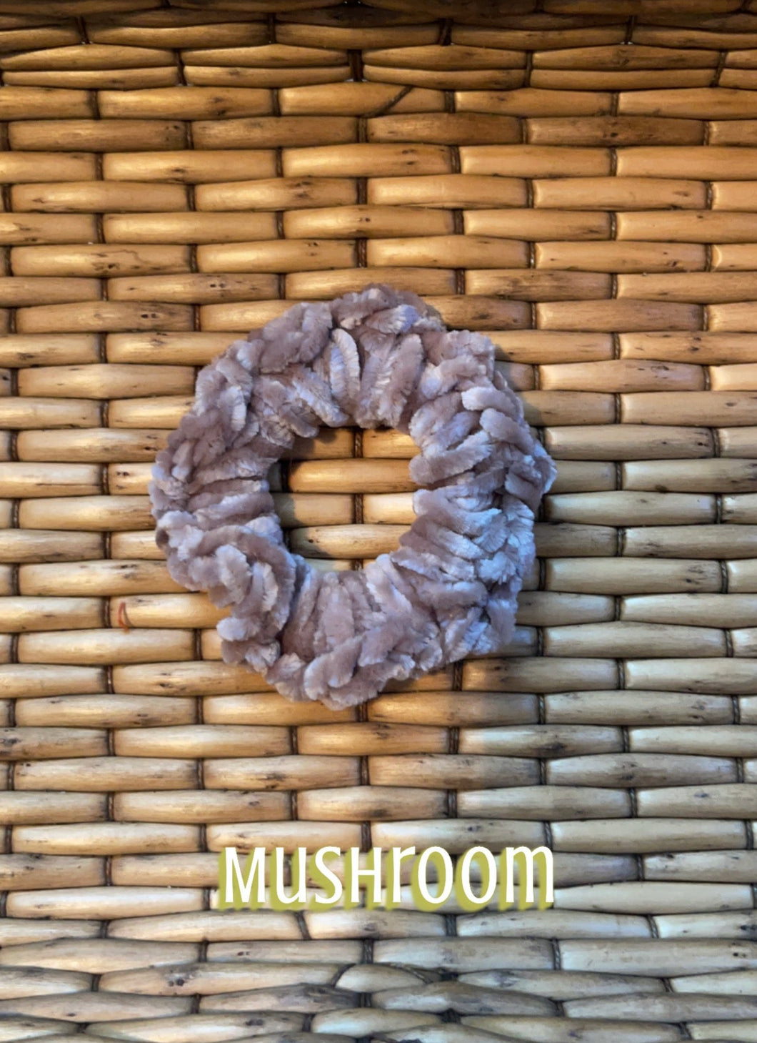 Velvet Mushroom Scrunchie*