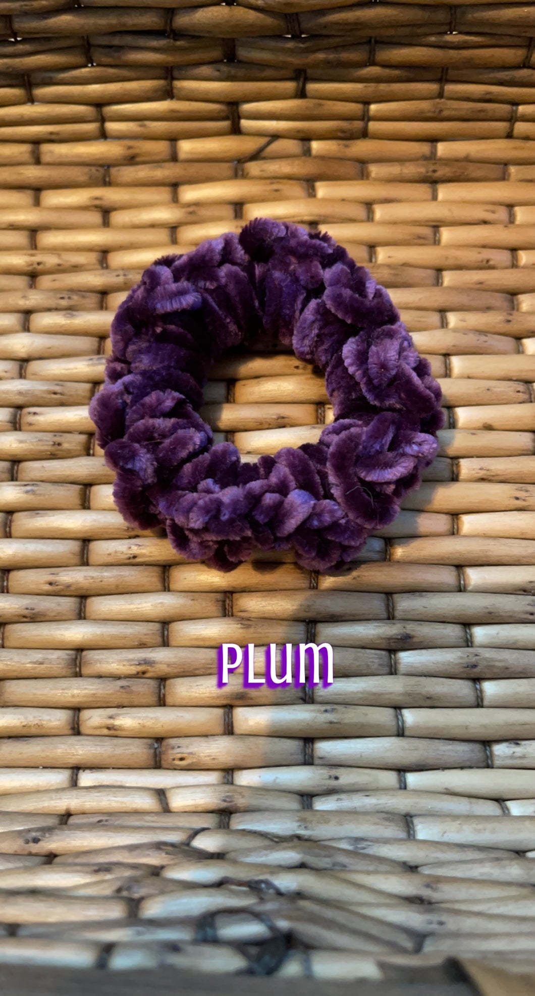 Velvet Plum Scrunchie