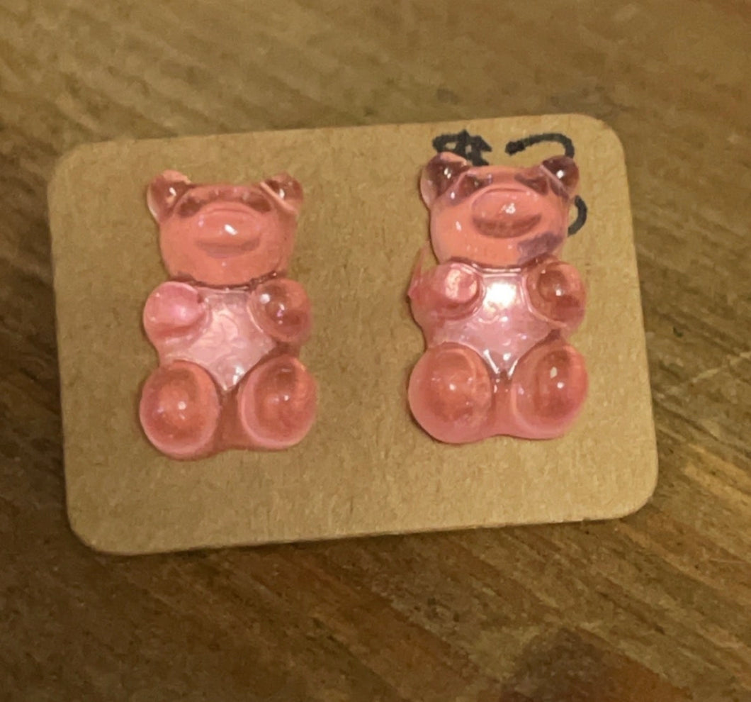 Light Pink Gummy Bear Studs *