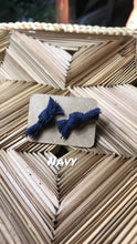 Load image into Gallery viewer, Navy Bow Studs *
