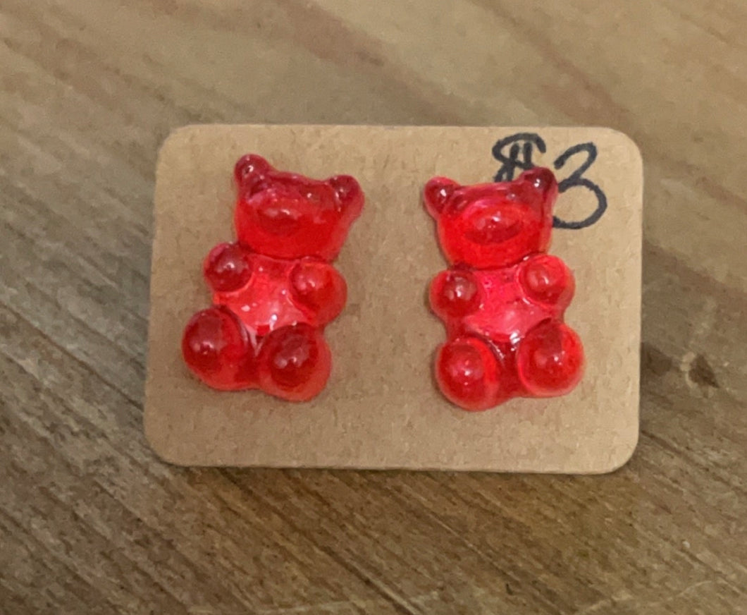 Red Gummy Bear Studs *