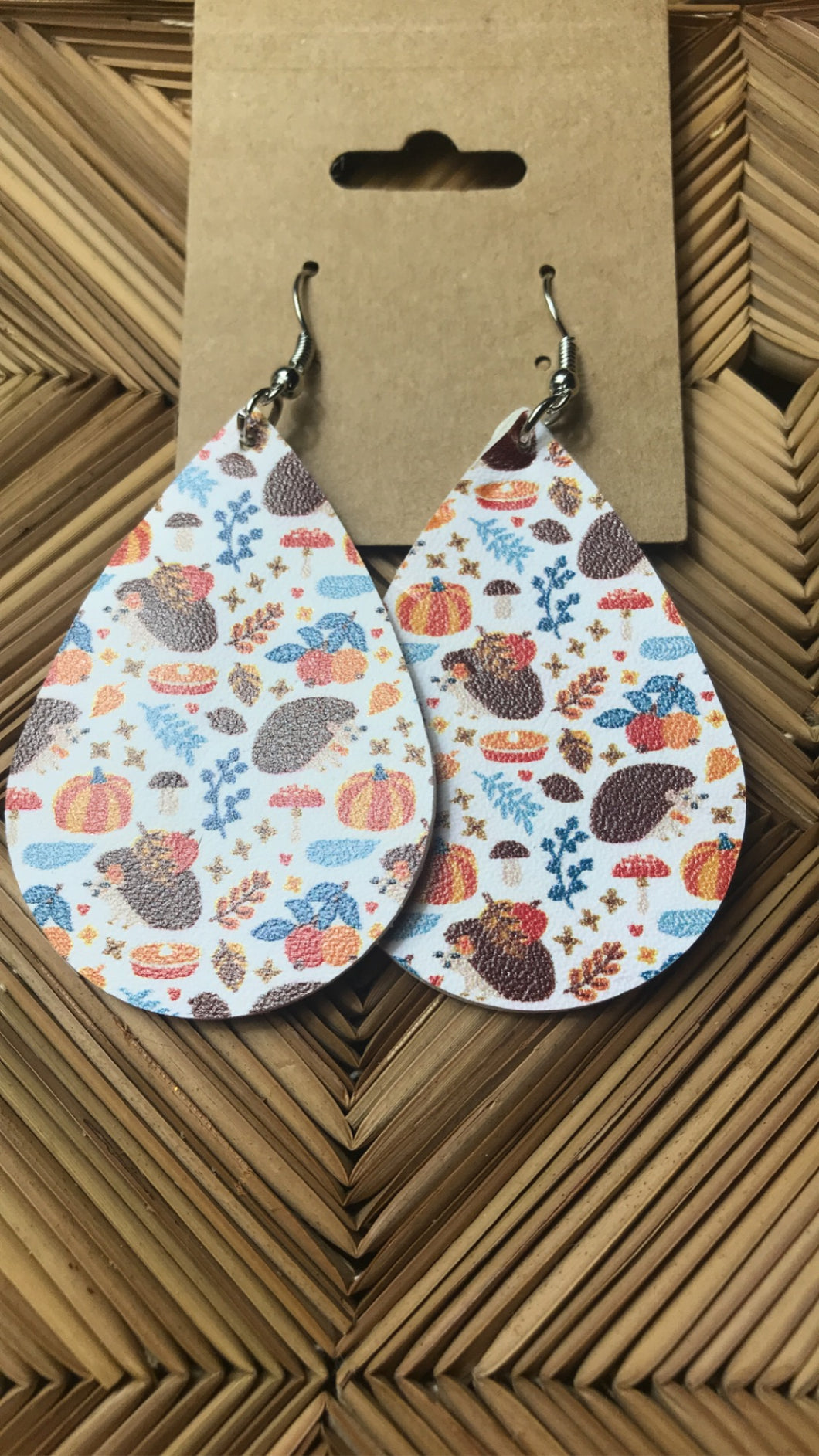 Sale Fall Prints- Porcupine Earrings