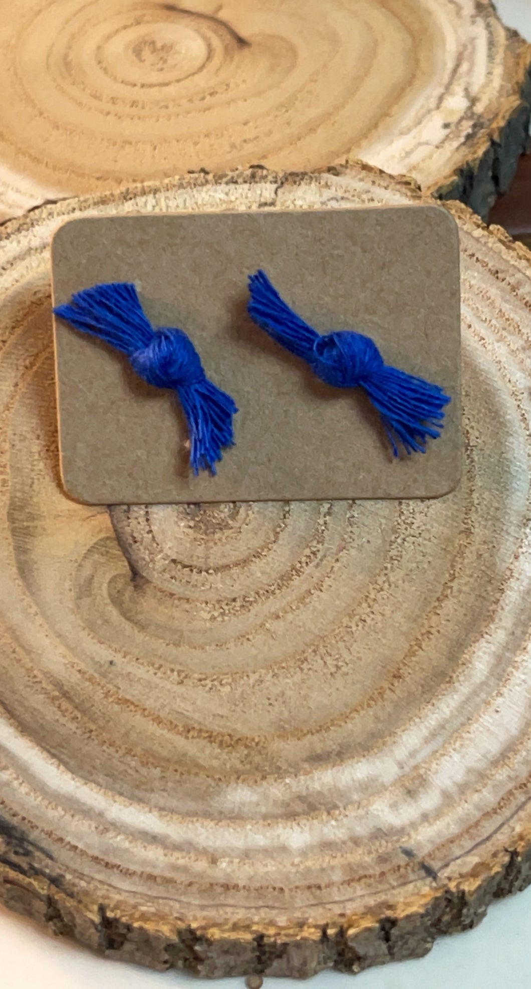 Royal Blue Bow Tie Studs*