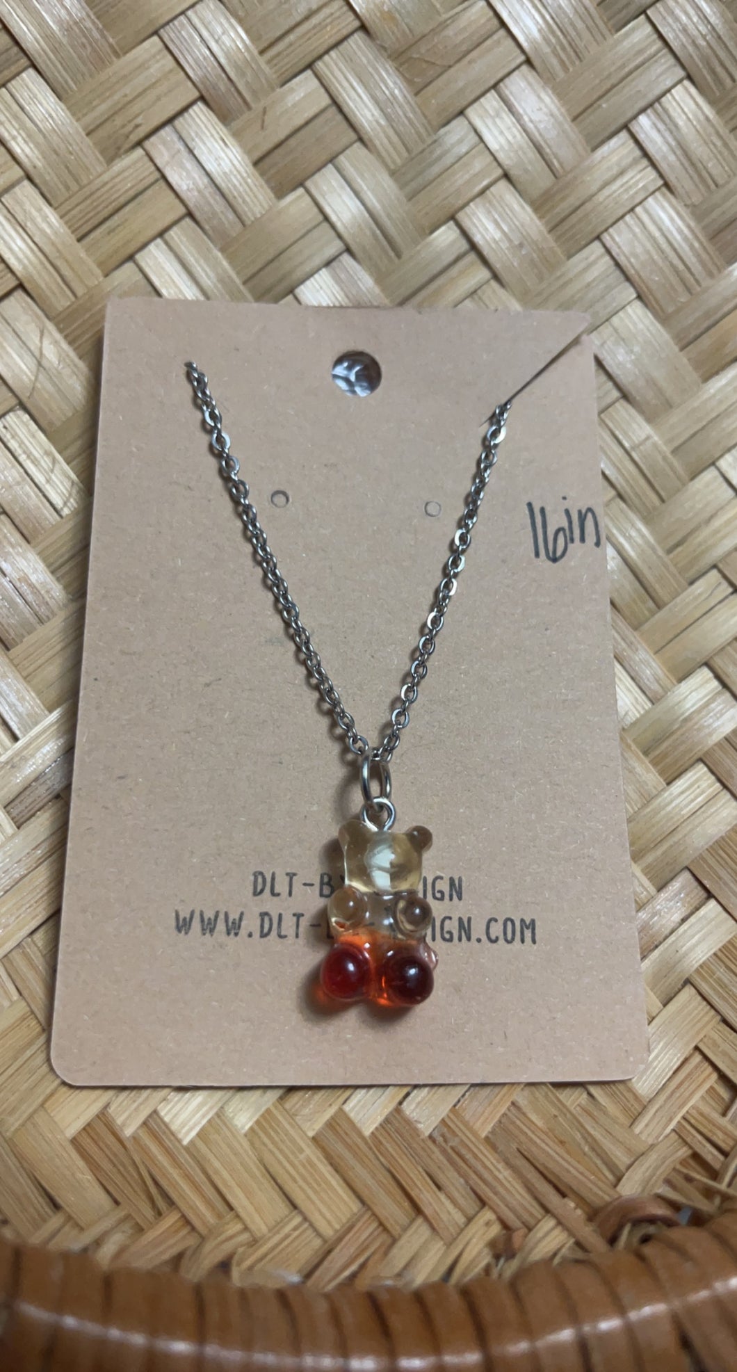 Clear/Brown Gummy Necklace *